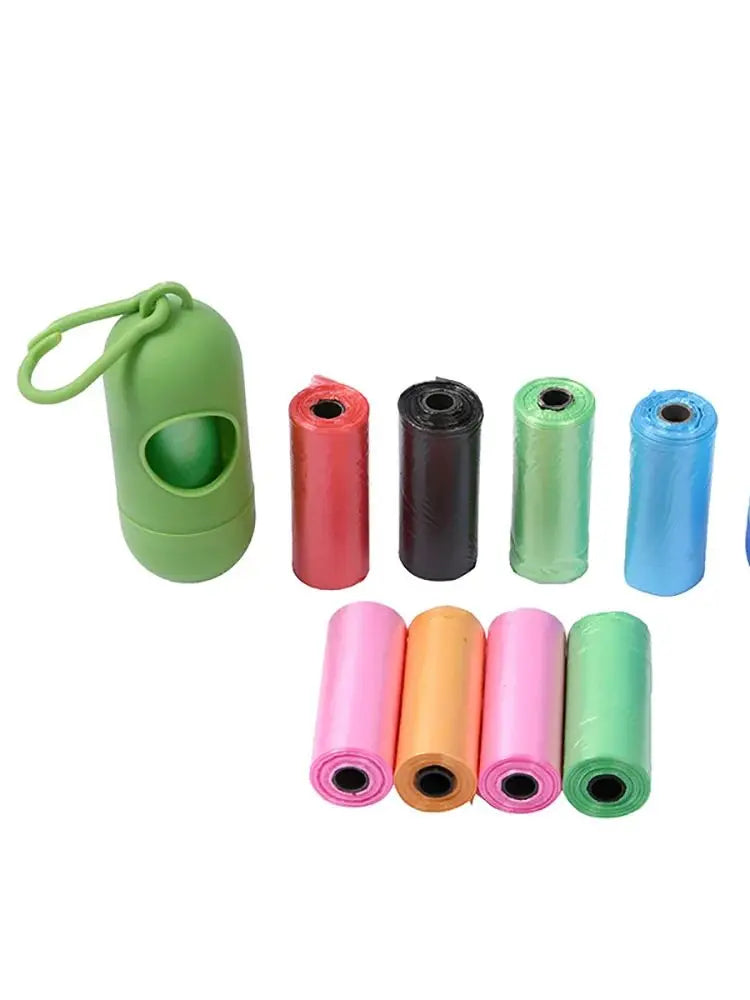 Dog Poop Bags with Dispenser and Leash Clip – Mildly Scented Waste Bags for Easy Cleanup