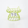 Ceramic Cat Food Bowl | High Foot Raised Pet Bowl | Cat Dog Feeding Dish | Cervical Spine Care | Outdoor Ceramic Bowl with Iron Stand | Anti-Tip Pet Feeder
