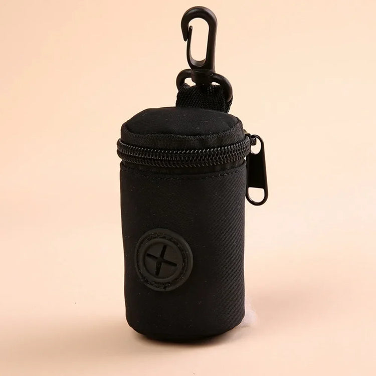 Hangable Dog Poop Bag Dispenser with Zipper – Portable, Lightweight Waste Bag Holder for Dog Walking, Cute & Convenient