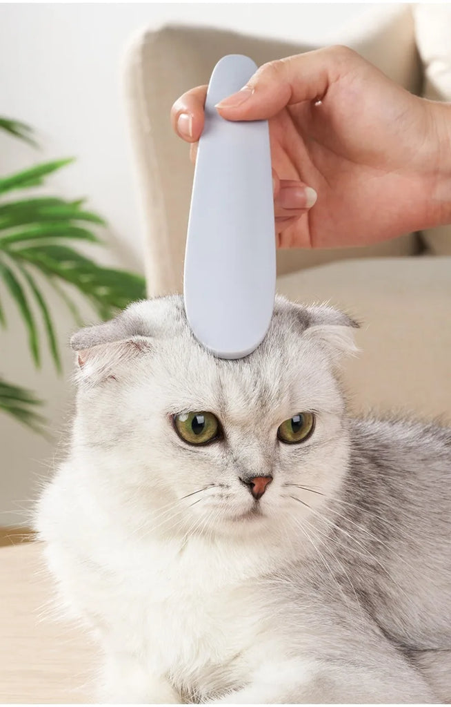 Cat Grooming Brush | Tongue-Textured Bristle Tool - Portable Stylish Durable | Pet Comb Brush for Cleaning Cat/Dog Hair