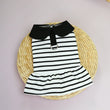 Pet Clothing Spring/Summer Striped T-shirts | Lapel Dresses, Couple Outfits, Breathable Dog Clothing, Cat Dresses & Small Dog Clothing