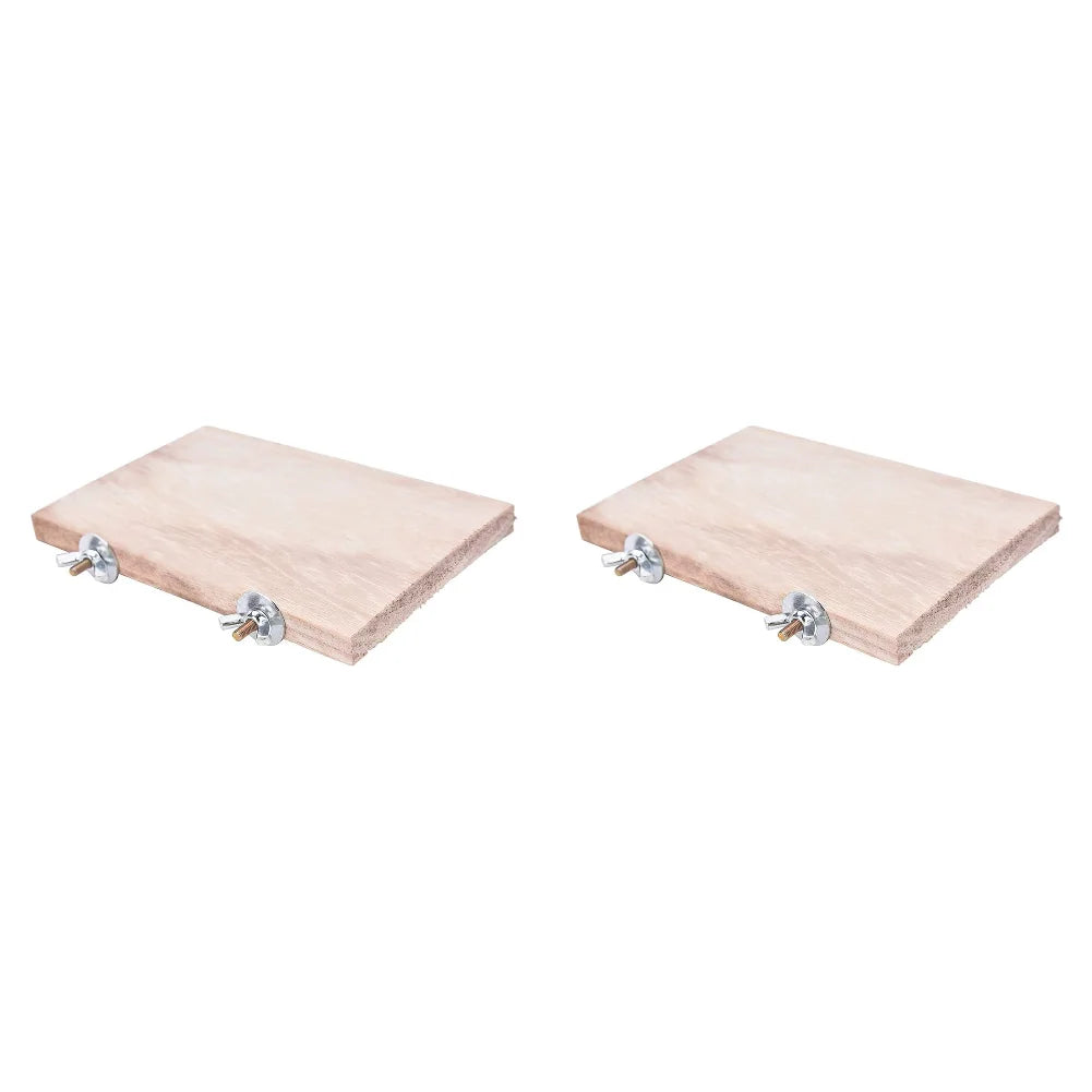 Pet Wood Jumping Platform | Bird Toys for Parrots, Hamsters, Gerbils, Mice | Cage Perches & Springboard Paw Grinding Rack