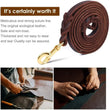 Braided Leather Dog Collar and Leash Set – Durable Genuine Cowhide for Medium & Large Dogs