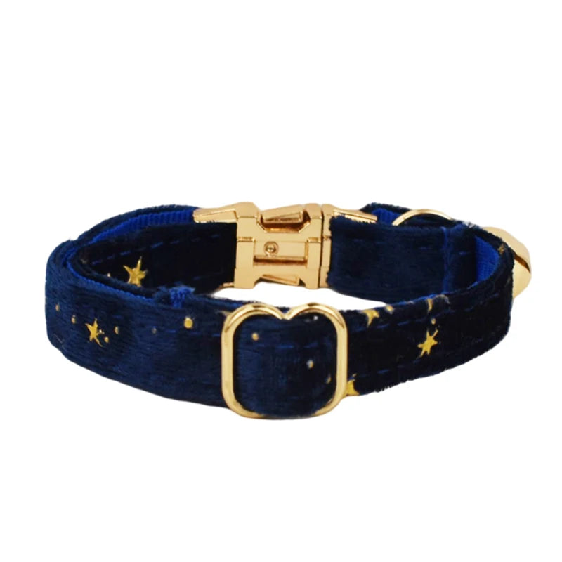 Cat Collar Bowknot | Adjustable Safety Personalized Pet Collar - Customized Name | Soft Corduroy with Bell