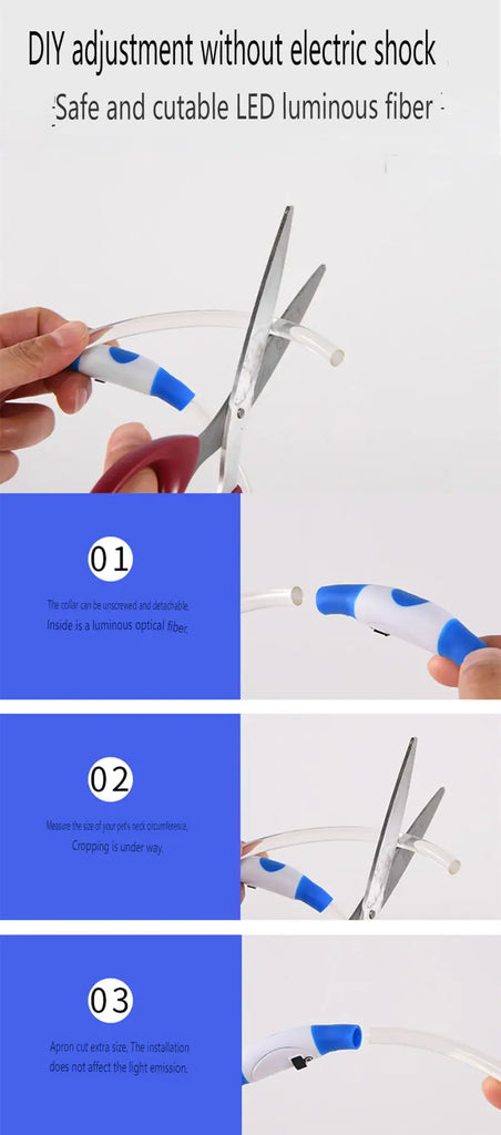 LED Luminous Dog Collar USB Charging Flashing Glowing Safety Anti-Lost Collar for Cats and Dogs          Ask ChatGPT