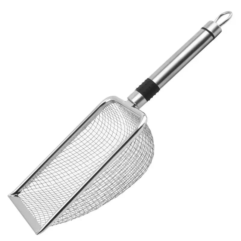 Cat Litter Scoop | 1Pc Metal Aluminum Alloy Poop Shovel | Durable Stainless Steel Long Handle Pet Cleaning Tool
