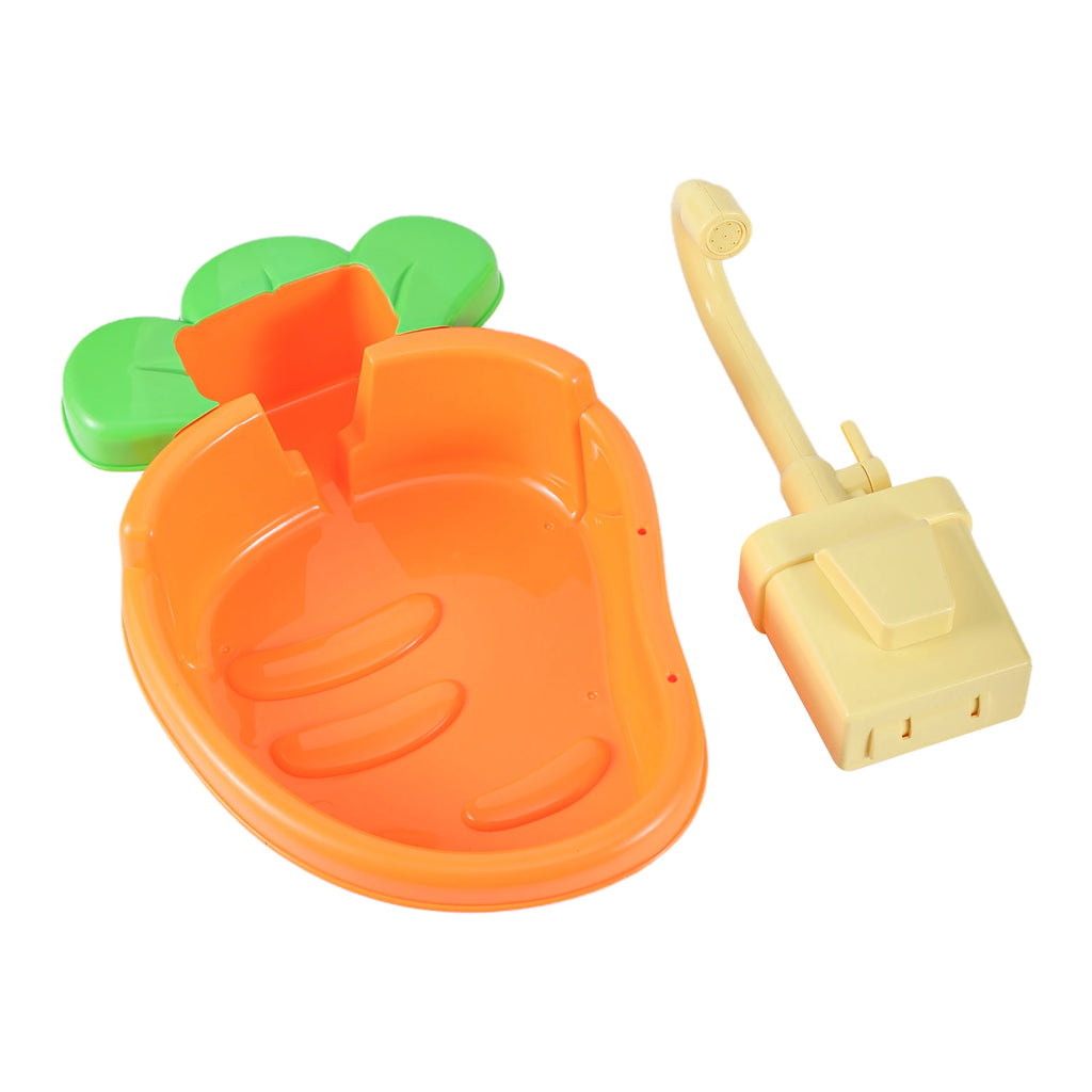 Bird Bath Tub Parrot Automatic Bathtub with Faucet Bird Shower Bathing Tub Bird Feeder Bowl Parrot Automatic Bathtub Pool Supply