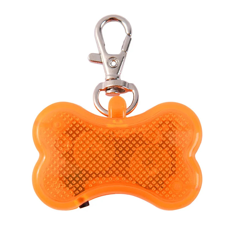 LED Luminous Dog Tag Pendant – Glow in the Dark Safety Collar Accessory for Dogs and Cats