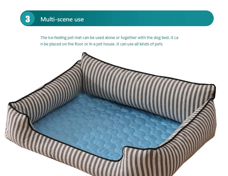 Pet Cooling Mat – Summer Extra Large Cooling Pad for Dogs & Cats