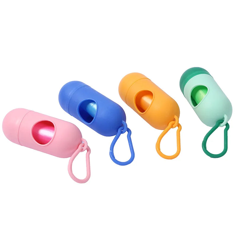 Dog Poop Bags with Dispenser and Leash Clip – Mildly Scented Waste Bags for Easy Cleanup