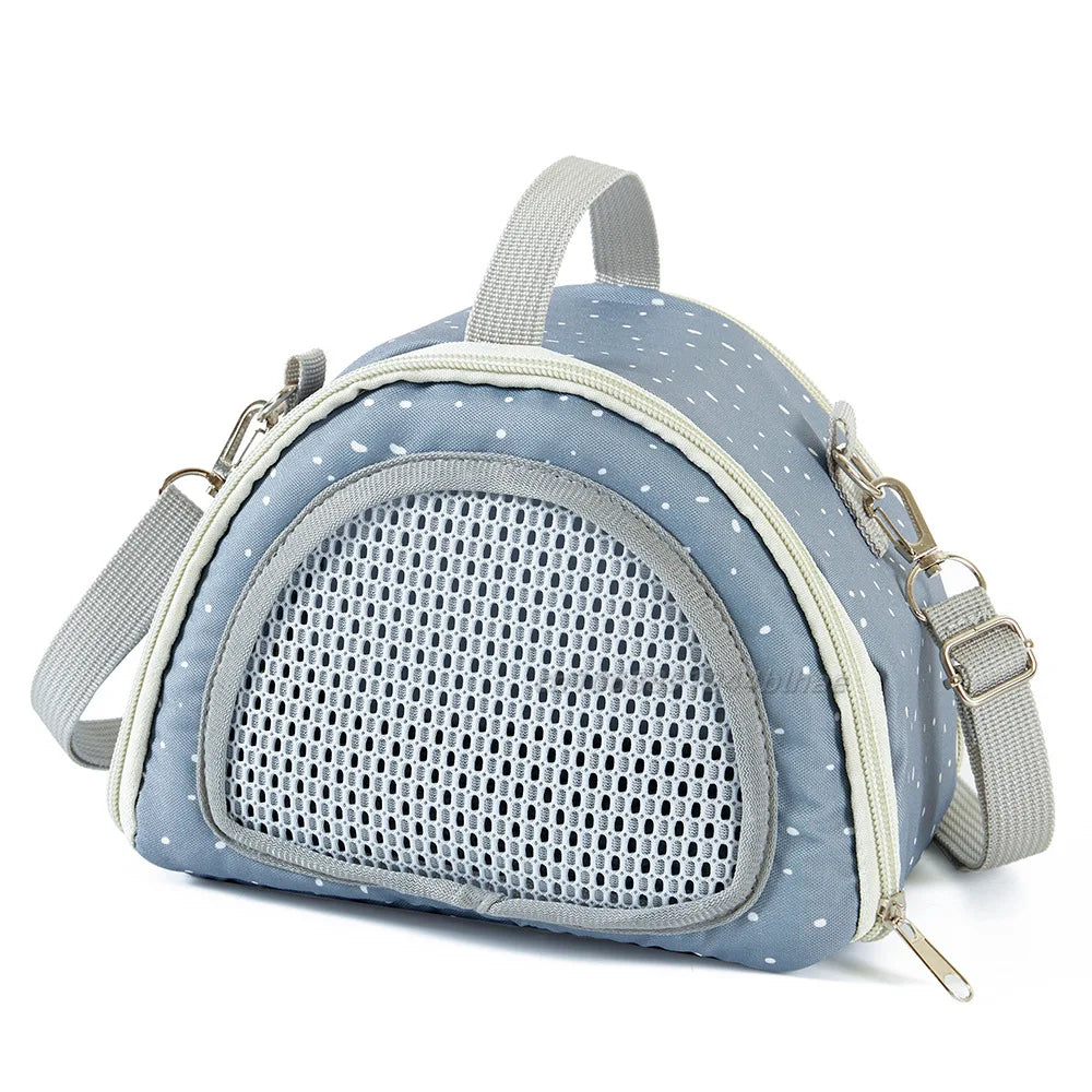 Portable Breathable Small Pet Carrier Bag – Travel Backpack for Hamsters, Guinea Pigs, Rabbits, Reptiles, and More