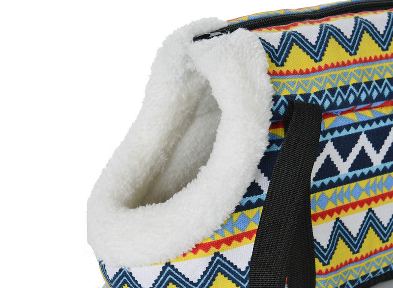 Classic Pet Carrier Sling Bag for Small Dogs – Soft, Portable Puppy and Cat Travel Bag