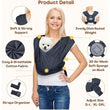 AnccoPlus Adjustable Pet Carrier Sling – Hands-Free Front Carrier for Small Dogs & Cats