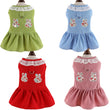 Pet Cat Dress | Dog Clothes Summer | Cute Corduroy Sleeveless Skirt | Puppy Kitten Clothing | Small Dogs Yorkie Apparel | Pet Harness Dresses