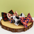 Cat Collar Bowknot | Adjustable Safety Personalized Pet Collar - Customized Name | Soft Corduroy with Bell