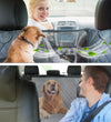 Waterproof Dog Car Seat Cover – Rear Back Hammock Protector with Mesh Window & Safety Belt for Large Dogs, SUVs & Trucks