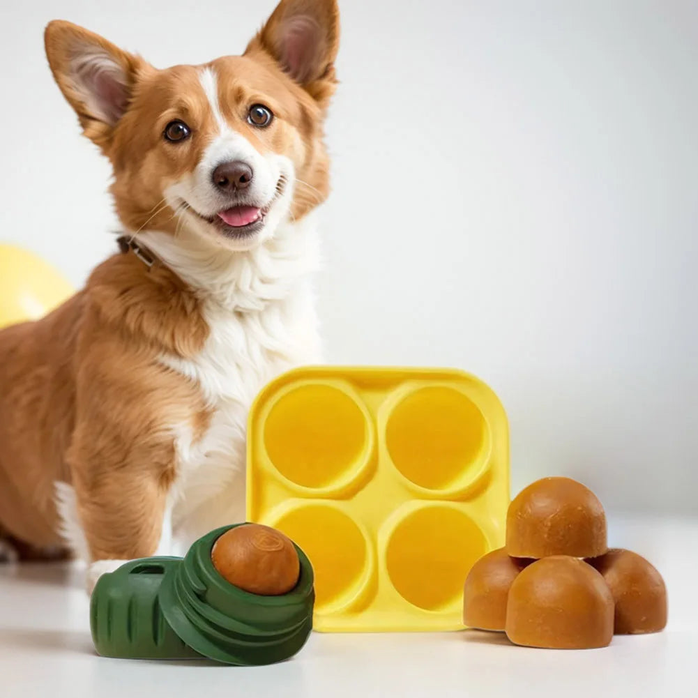 Silicone Pet Dog Toys Dog Chew Toys Refillable Dog Food Ball Dog Feeding Ball Dishwasher Interactive Rubber Balls Pet Products