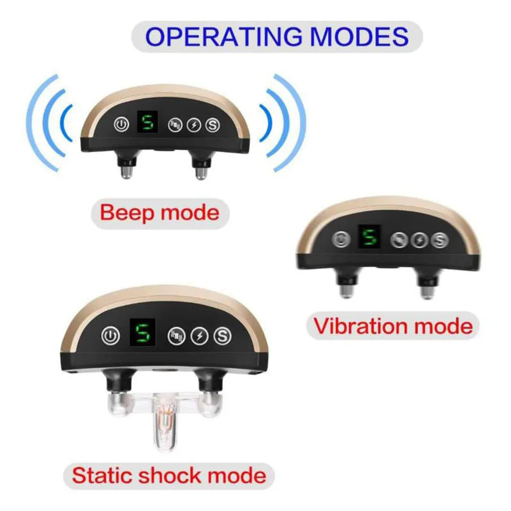 Dog Collar Anti Bark Control Collar Dog Training Accessories Waterproof Rechargeable Anti Barking For Dogs Training Collars
