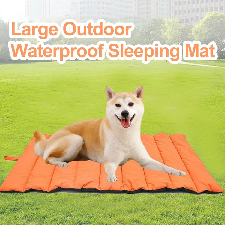 Portable Waterproof Dog Bed – Foldable Outdoor Pet Mat with Carry Bag for Cats & Dogs, Non-Slip Travel Camping Pad