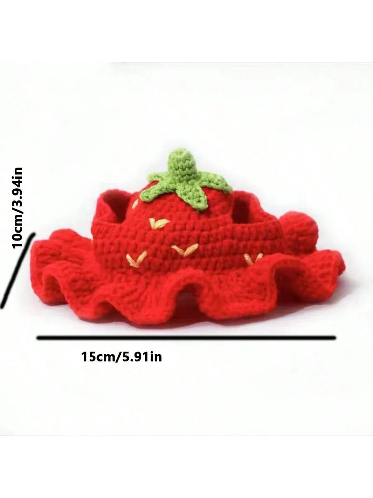 Pet Headgear | Cat and Dog Knitted Hat | Cosplay Props | Pet Headwear | Funny Pet Transformation Clothing
