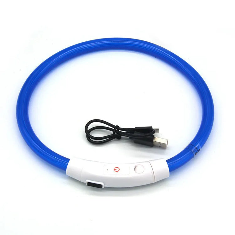 LED Pet Luminous Collar USB Charging Collar for Dogs and Cats