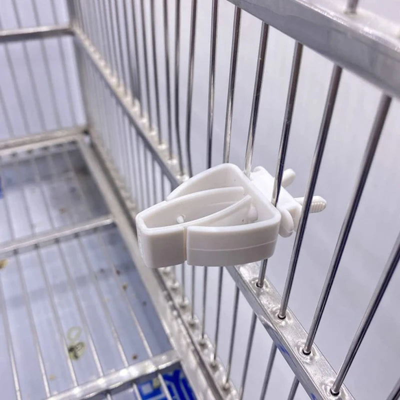 1/6/12pcs Bird Food Holder | Parrot Feeding Clip | Fruit Vegetable Clamp | Cuttlefish Bone Feeder | Cage Mount Tool for Pet Birds