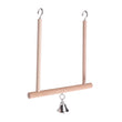 Parrot Hammock Bird Swing | Perch with Wooden Stand | Small Birds Chew Toy | Easy to Hang for Finch Canary