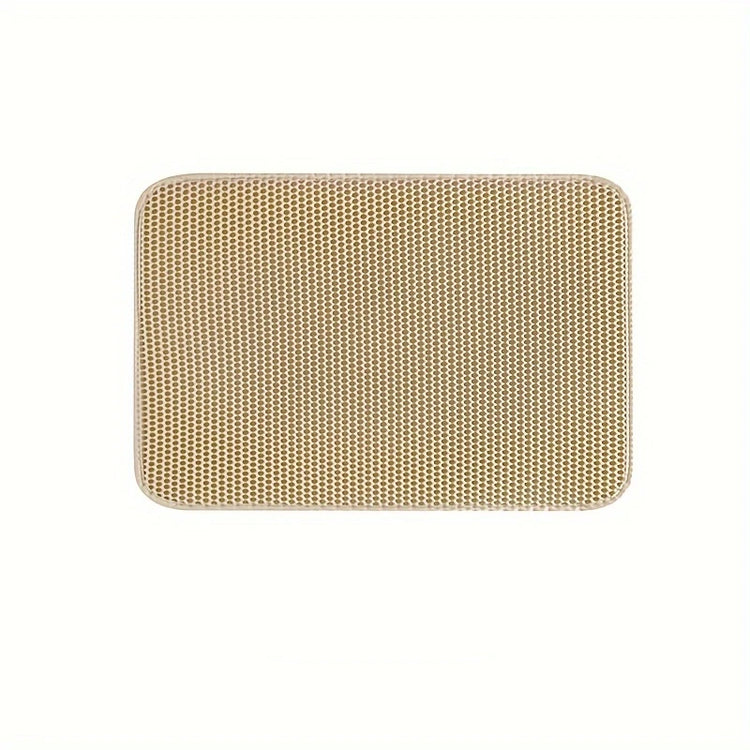 1Pc Large Size Cat Litter Mat | Advanced Honeycomb Double-Layer Design | Urine Waterproof | Easy Cleaning | Scatter Control | Stay Clean