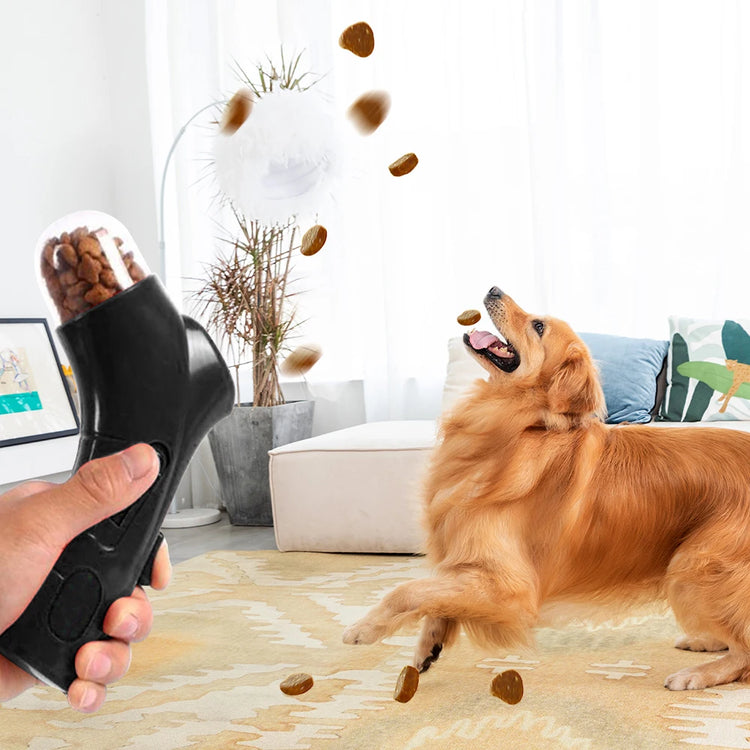 Portable Pet Treat Launcher Dispenser Toy for Dog & Cat Training Exercise