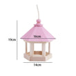 Simple Hanging Wooden Bird House Feeder – Outdoor Bird Shelter for Garden, Balcony, or Deck