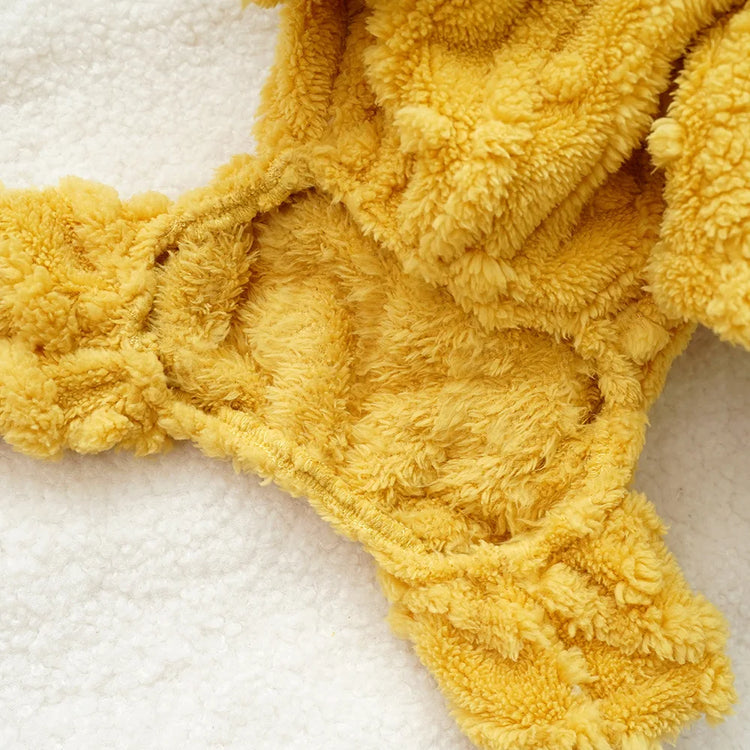 Cozy Fleece Jumpsuit for Small Dogs/Cats | Winter Pajamas for Chihuahua/Yorkie