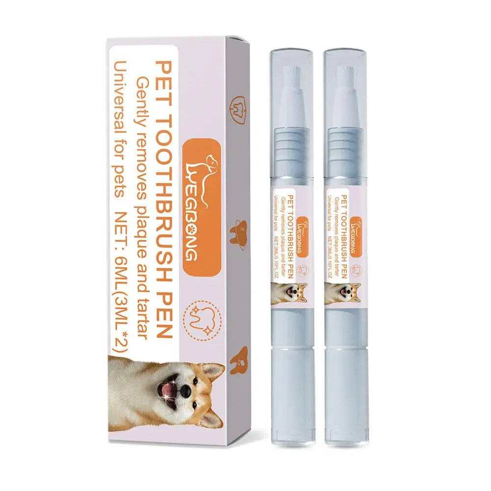 Pet Teeth Cleaning Gel Pen for Dogs and Cats – Oral Care, Breath Freshener, Tartar & Stain Remover