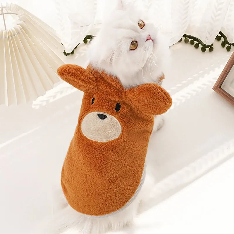 Warm Fleece Winter Clothes for Small Dogs & Cats | Soft Pet Jacket | For Chihuahua, Puppy & Kitten (XXS–XL)