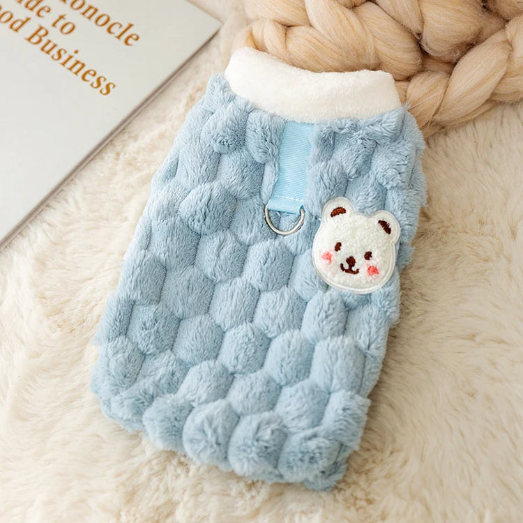 Winter Warm Hairless Cat Clothes | Buckle Cardigan Sweater For Sphynx, Ragdoll, Siamese & Persian Cats