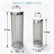 Fish Tank Filter Stainless Steel Inlet Case Mesh Shrimp Nets Special Cylinder Filters Inflow Inlet Protect Aquarium Accessories