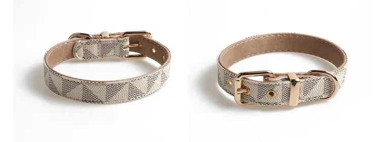 Luxury PU Leather Dog Collar – Adjustable, Breakaway, Stylish & Durable