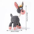Dog Chew Toy – Donkey Shape Interactive Plush with Squeaker & Molar Training