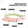 Cute Candy Style Nylon Dog Collar – Waterproof, Reflective, and Customizable