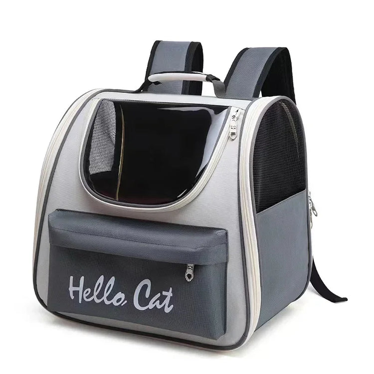 Windproof Cat/Small Dog Travel Backpack | Soft Cushion | Outdoor Pet Carrier