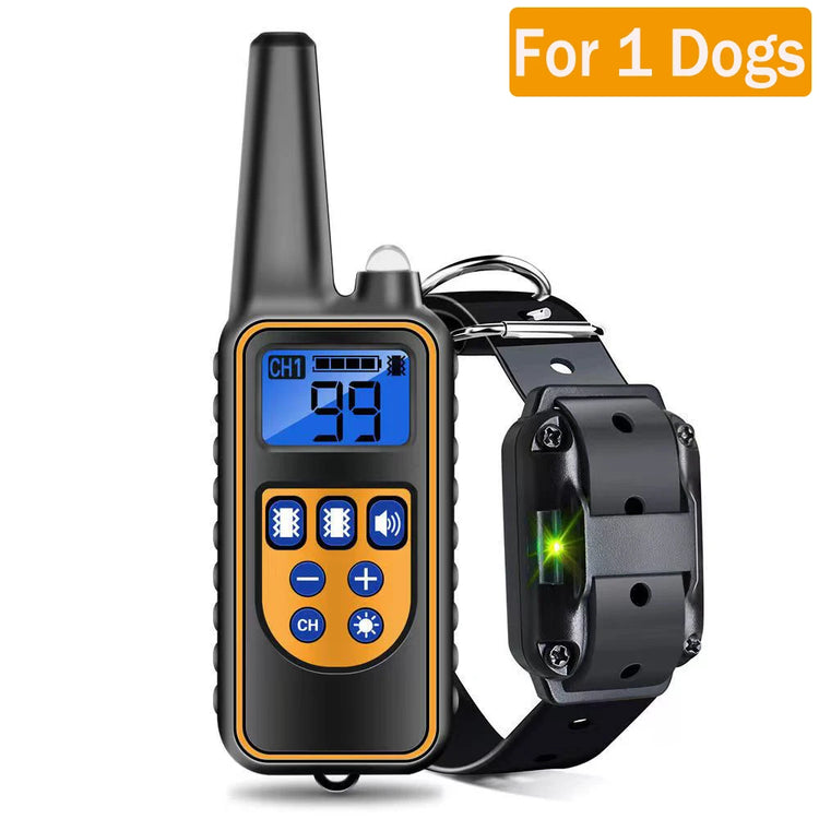 Waterproof Electric Dog Training Collar with Remote – Rechargeable Anti-Bark Device for All Dog Sizes