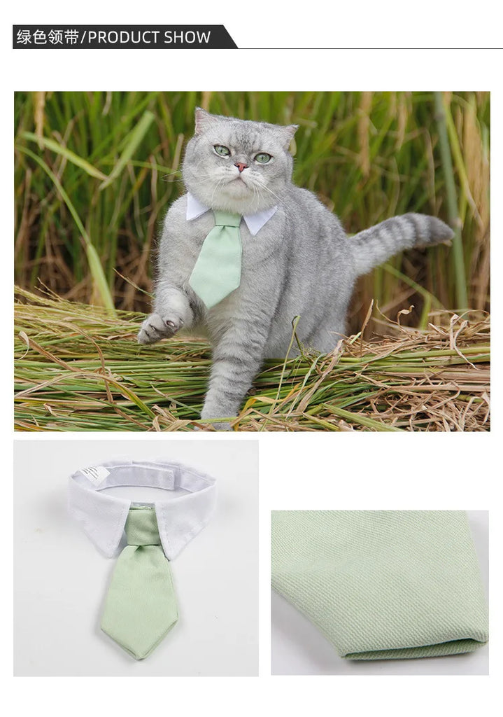Gift Pet Dog/Cat Formal Necktie | Tuxedo Bow Tie - Black and Red Collar for Dog/Cat | Pet Accessories for Wedding, Holiday, and Party