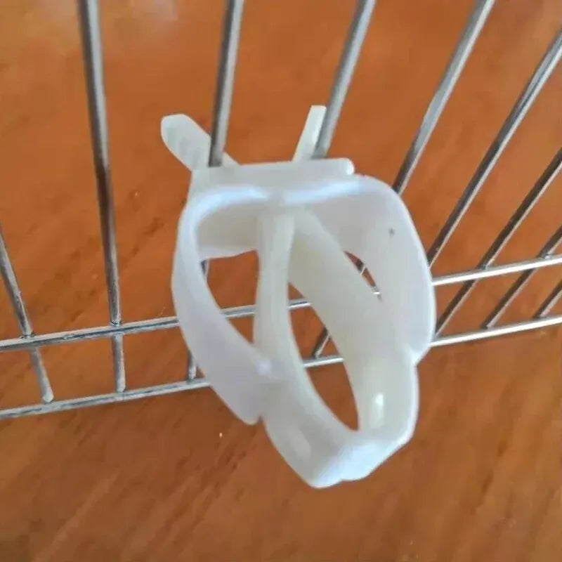 Cute Small Pet Bird Food Holder | Parrot Fruit & Veggie Clip | Cuttlefish Bone Feeder | Cage Clamp Tool | Accessories for Canaries & Cockatiels