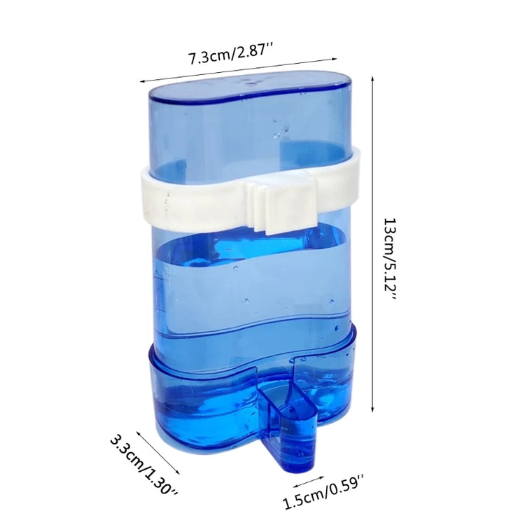 Bird Water Feeder | Automatic Dispenser for Parrot, Parakeet | Cage Mount Waterer | No-Mess Bird Food Feeder for Cockatiel & Lovebird | 220ml