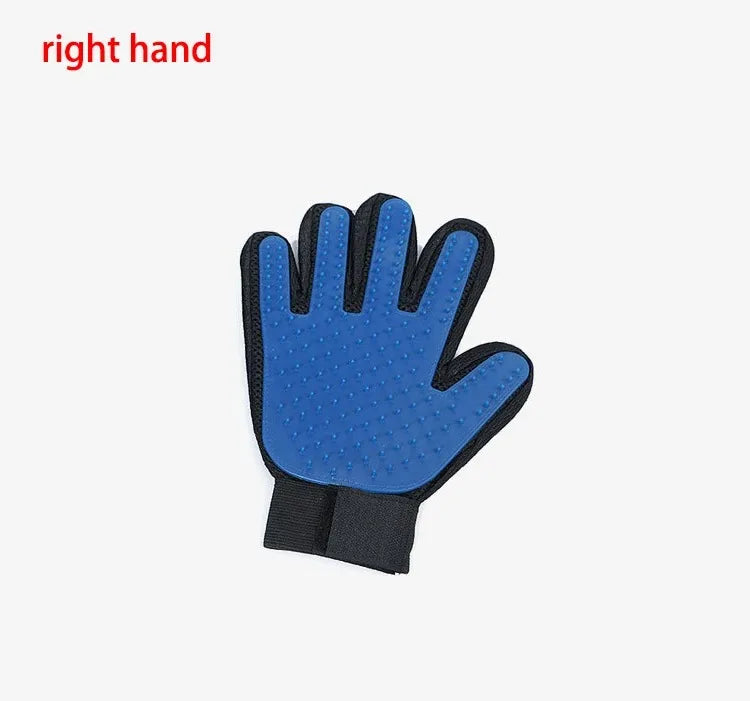 Pet Grooming Glove | Cat Hair Deshedding Glove | Dog Bath & Massage Brush for Cats and Animals