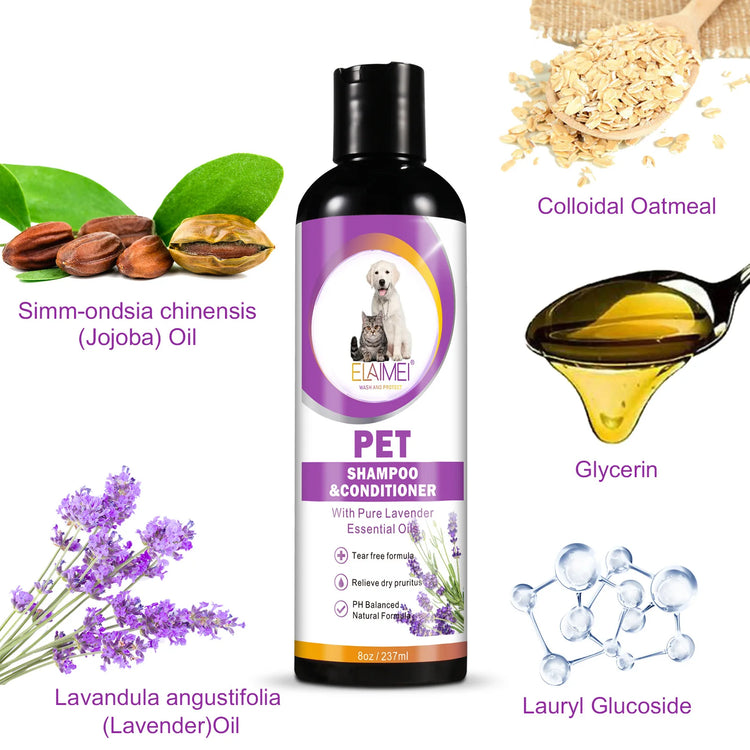 Pet Shampoo for Dogs – Nourishing, Stain-Removing, and Soothing Care