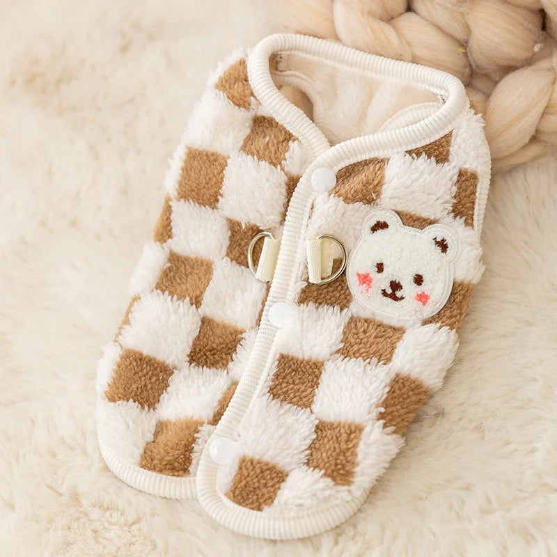 Winter Warm Hairless Cat Clothes | Buckle Cardigan Sweater For Sphynx, Ragdoll, Siamese & Persian Cats