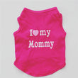 "Love Mommy & Daddy" Cotton Vest | Soft Casual T-Shirt for Cats & Puppies | All-Season Pet Wear