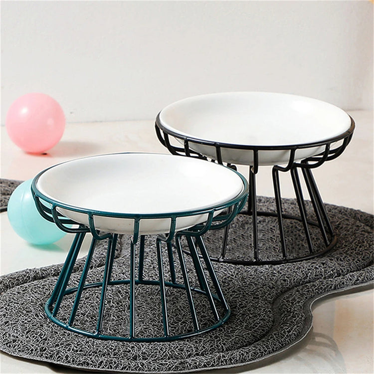 Cat Lift Bowl — Metal Stand Only | Elevated Feeder Base for Cats/Dogs | Pet Food & Snack Dish Holder | Puppy/Kitten Feeding Accessories