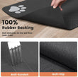 Pet Feeding Mat-Absorbent Pet Placemat for Food and Water Bowl | Waterproof Rubber Backing | Quick Dry Water Mat for Dog/Cat