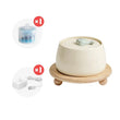 1.3L Ceramic Cat Water Fountain | USB Rechargeable Pet Water Dispenser | Automatic Circulating Filter for Cats & Small Dogs